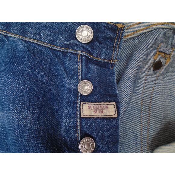 Polo Ralph Lauren Men’s Sullivan Slim Redline Button Fly Denim Jeans 36/30 J001 - Picture 6 of 16
